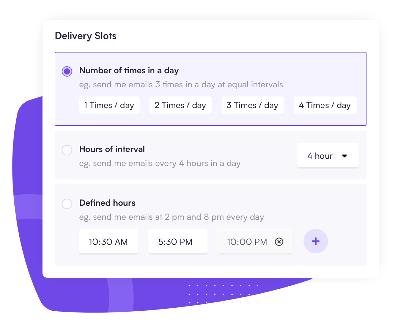 Mailman deliver emails every few hours
