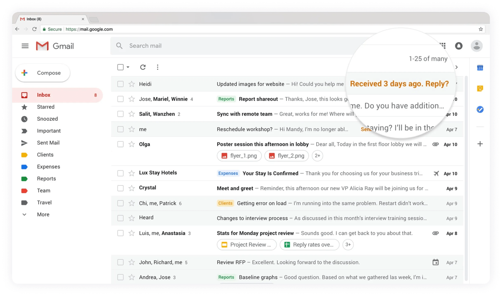 Mailman is a lightweight Gmail plugin